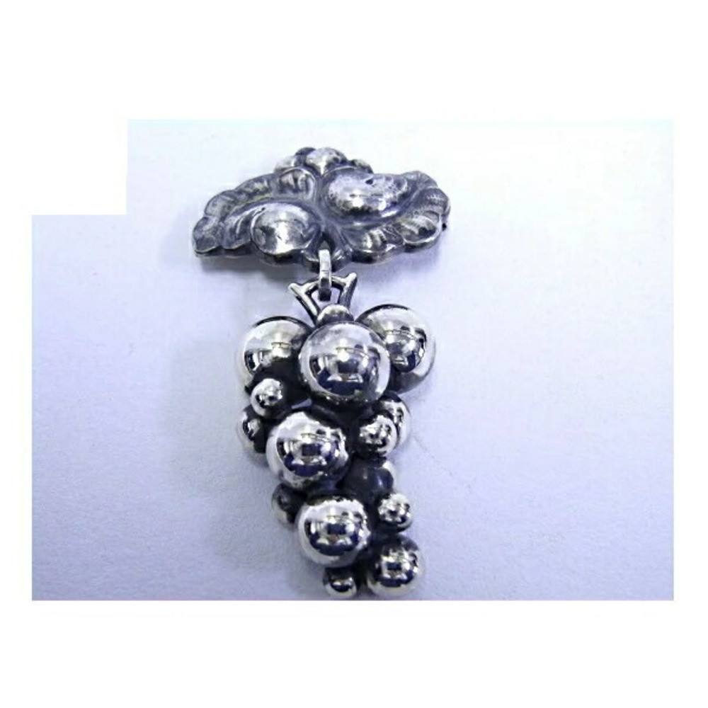 Georg Jensen Brooch Grape Motif Silver